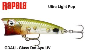 Vobleris Rapala Ultra Light Pop ULP Glass Dot Ayu UV 4 cm