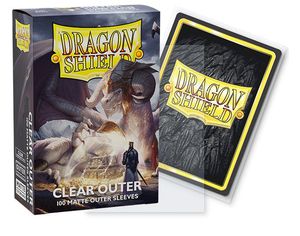 Dragon Shield Standard size Outer Sleeves - Matte Clear (100 pcs)