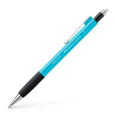 Automatinis pieštukas Faber-Castell Grip 1347, 0,7mm, šviesiai mėlynos spalvos