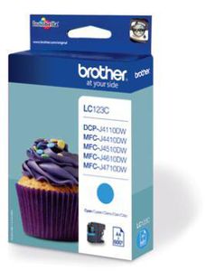 BROTHER LC-123 ink cartridge cyan standard capacity 600 pages 1-pack