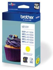 BROTHER LC-123 ink cartridge yellow standard capacity 600 pages 1-pack