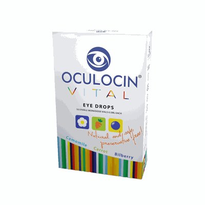 OCULOCIN VITAL akių lašai be konservantų vienkartiniuose lašintuvuose 0,5 ml, N10