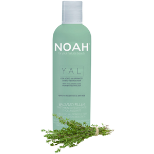 Noah YAL Re-Hydrating And Volumizing Filler Conditioner Atkuriamasis drėkinantis ir purumo suteikiantis balzamas su hialurono rūgštimi ir čiobreliais, 250 ml