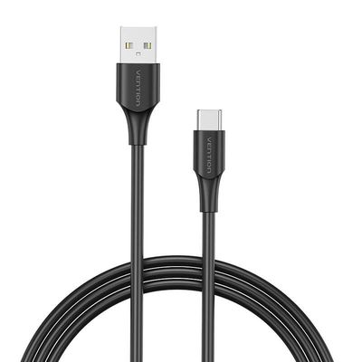 USB 2.0 A to USB-C 3A cable 0.5m Vention CTHBD black