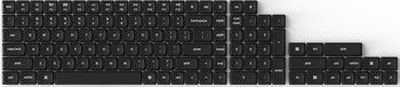 Keychron Double Shot PBT LSA Version 1 (Low profile - White on Black) Keycap rinkinys