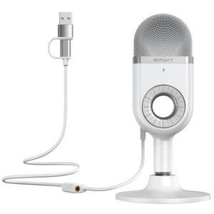 SmallRig 3492 Simorr Wave U1 USB Condenser Microphone(White)
