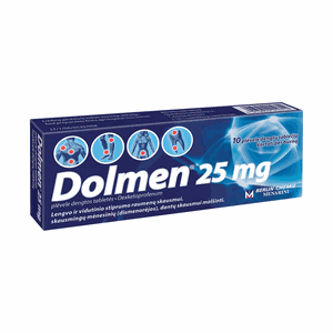 Dolmen 25 mg plėvele dengtos tabletės N10