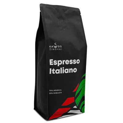 Kavos pupelės Kavos Žinovai "Espresso Italiano" 1kg.