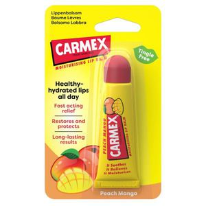 Carmex Peach Mango Tube Persikų ir mangų aromato lūpų balzamas, 4,25g 