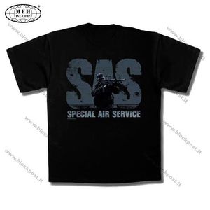 Marškinėliai "Milpictures" juodi "SAS" (00353M) L