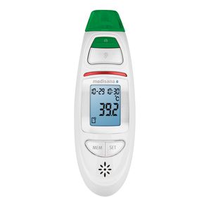Bekontaktis termometras Medisana Connect Infrared Multifunction Thermometer TM 750 Memory function, White
