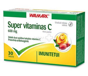 Maisto papildas WALMARK Super Vitaminas C 600mg N30