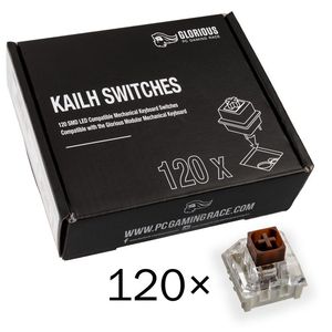 Glorious PC Gaming Race Kailh Box Brown Switches | Tactile & Silent (120 vnt)