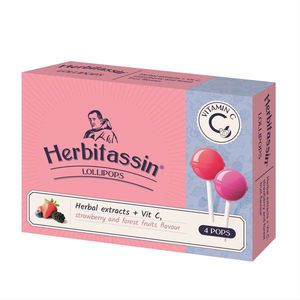 Herbitassin ledinukai Herbal + Vit C, uogų skonio N4