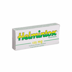 Helmintox 125 mg plėvele dengtos tabletės N6