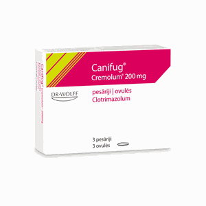 Canifug Cremolum 200 mg makšties ovulės N3