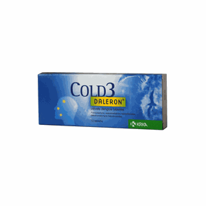 Daleron Cold3 325 mg/30 mg/15 mg plėvele dengtos tabletės N12