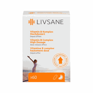 Livsane vitaminų B komplekso koncentruotos tabletės N60