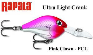 Vobleris Rapala Ultra Light Crank Pink Clown PCL 3 cm