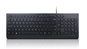 Klaviatūra Lenovo Essential Wired Keyboard Wired via USB-A, Keyboard layout US Euro, Black