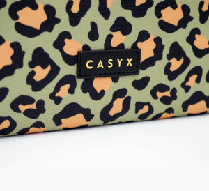 Dėklas Casyx skirta MacBook SLVS-000005 Fits up to size 13"/14", Sleeve, Olive Leopard, Waterproof
