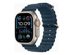 Išmanusis laikrodis Apple Ultra 2 Smart watch 4G Aerospace-grade titanium Blue 49 mm Apple Pay GPS/GLONASS/Galileo/BeiDou/QZSS receiver Water-resista