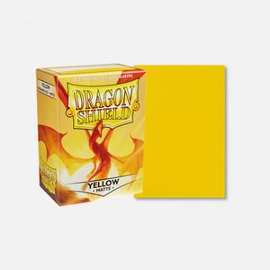 Dragon Shield Standard Sleeves - Matte Yellow (100 Pcs)