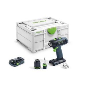 Akumuliatorinis suktuvas-gręžtuvas FESTOOL T18+3 Basic 4,0Ah