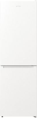 Šaldytuvas Gorenje Refrigerator NRKE62W Energy efficiency class E Free standing Combi Height 185 cm No Frost system Fridge net capacity 204 L Freezer