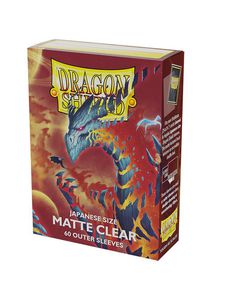 Dragon Shield Japanese Matte Clear Outer Sleeves - Clear Cosmere (60 Pcs)
