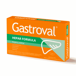 GASTROVAL Hepar formula kapsulės N30