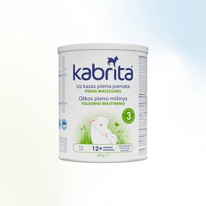 KABRITA 3 ožkos pieno mišinys/gėrimas, nuo 12 mėn., 400 g