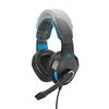 NOXO Pyre Black/Blue Wired Headset | 3.5mm