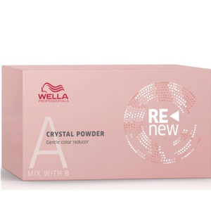 Wella Professionals Renew Crystal Powder Švelnūs plaukų spalvos šalinimo milteliai, 5x9g