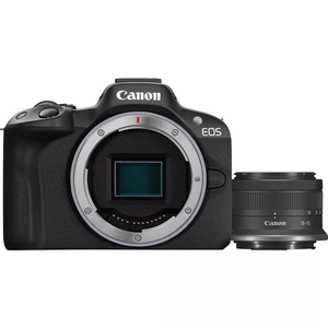 Fotoaparatas Canon EOS R50 + RF-S 18-45mm F4.5-6.3 IS STM (SIP) Megapixel 24.2 MP, Image stabilizer, ISO 32000, Display diagonal 2.95", Wi-Fi, Video r