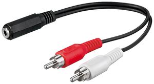 Goobay Audio cable adapter, 3.5 mm 50092