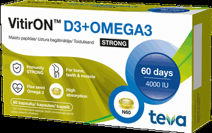 VITIRON D3 4000SV +OMEGA-3 STRONG CAPS N60 (CURTIS HEALTH)