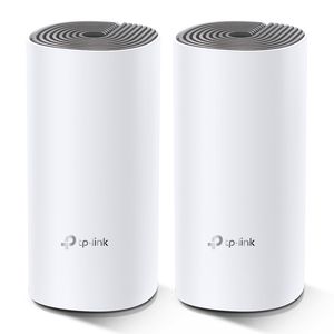 Maršrutizatorius TP-LINK C1200 Whole Home Mesh Wi-Fi System Deco E4 (2-pack)	 802.11ac, 867+300 Mbit/s, 10/100 Mbit/s, Ethernet LAN (RJ-45) ports 2, Mesh Support Yes, MU-MiMO Yes, Antenna type 2xInternal