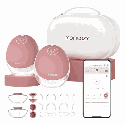 Momcozy M9 dvigubas belaidis pientraukis Mobile Flow™