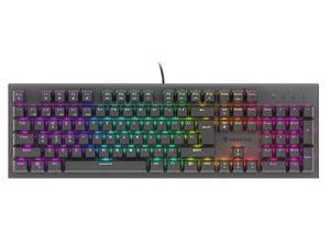 Klaviatūra Genesis THOR 303, Mechanical Gaming Keyboard, RGB LED light, US, Black, Wired, USB Type-A