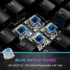 Royal Kludge RK918 RGB Black Wired Mechanical Keyboard | 100%, Blue switches, US