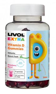 Maisto papildas LIVOL EXTRA vaikams Vitamino D3 guminukai N75