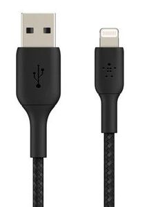 Cable Braided USB-Light ning 15cm black
