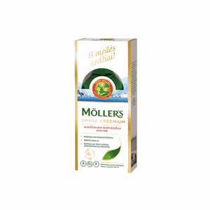 Möller’s Omega-3 Premium skystieji žuvų taukai 250 ml