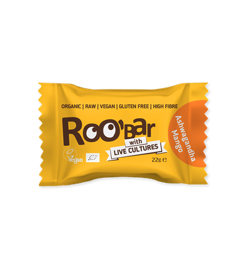 Ekologiškas ašvagandos ir mango rutuliukas su probiotikais – Roobar