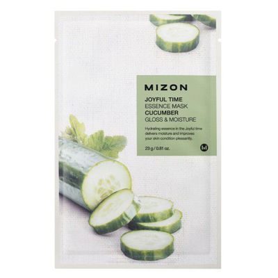 Mizon Joyful Time Essence Mask Cucumber Veido kaukė su agurkais, 23g