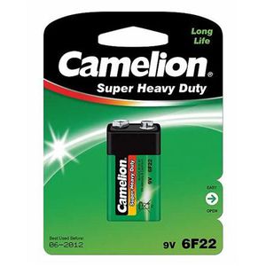 Camelion Super Heavy Duty 9V Block (6F22), Green, 1 pcs 1-pack maitinimo elementai