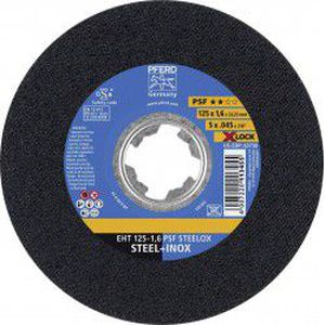 Pjovimo diskas PFERD EHT 125-1,6 PSF Steelox X-Lock