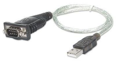 MANHATTAN USB to Serial Converter connects One Serial Device to a USB Port Prolific PL-2303 Chip 45 cm 18 in