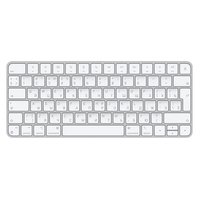 Klaviatūra Apple Magic Keyboard MK2A3RS/A Compact Keyboard, Wireless, RU, Silver/ White, Bluetooth